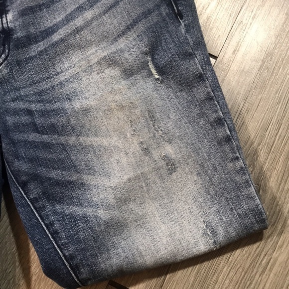 KanCan KC8356M Distressed Medium Rise Busted Knee Skinny Jeans size 27 - Picture 7 of 13